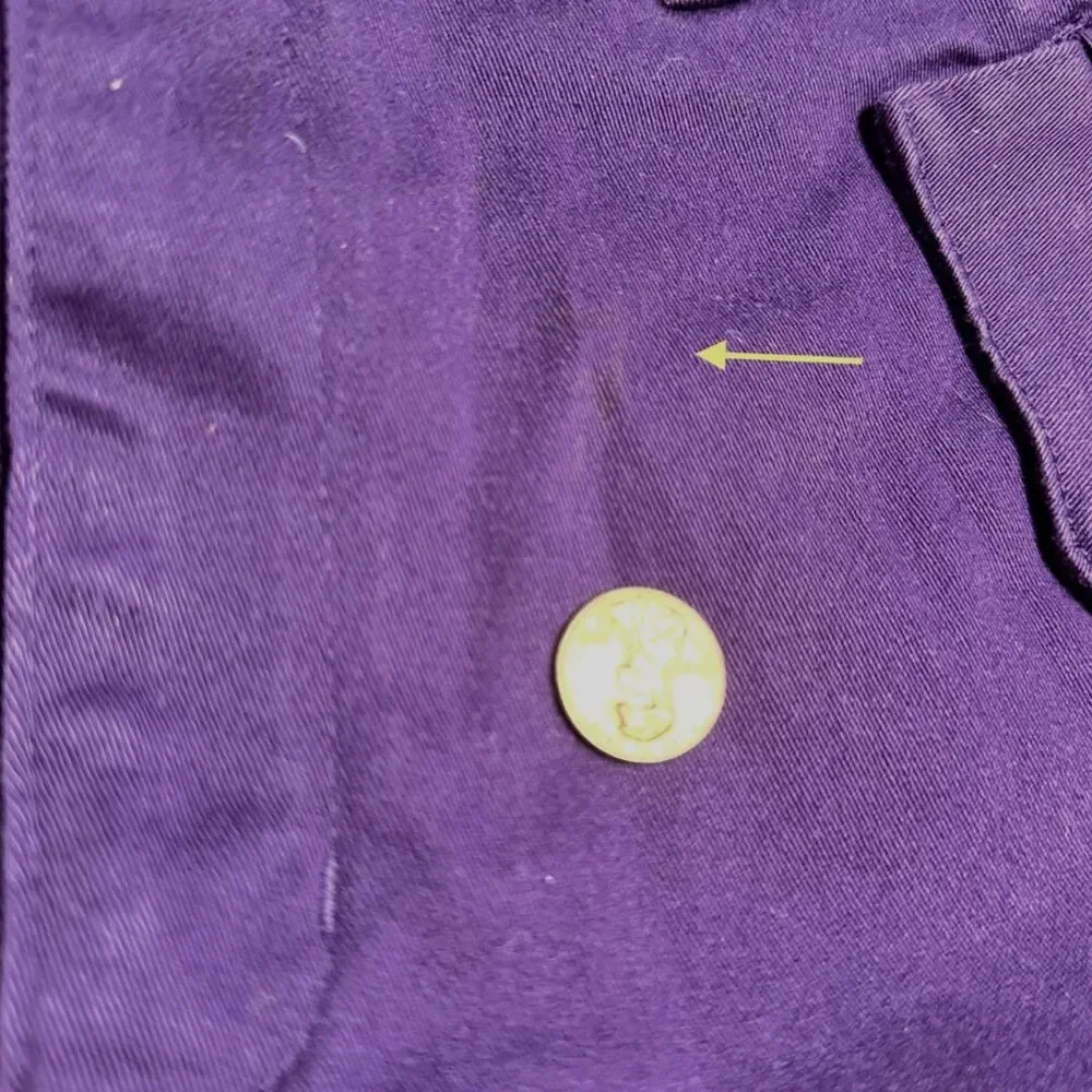 Y2k Vintage Covington Dark Purple Indie Denim High Waist Mini Skirt size 26